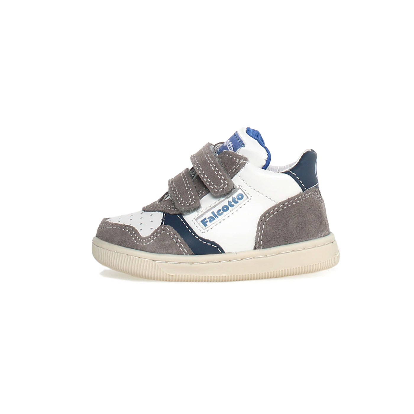 Sneakers FALCOTTO KLIP VL SUEDE CALF WHITE-DARK WHITE-DARK GREY-AZURE