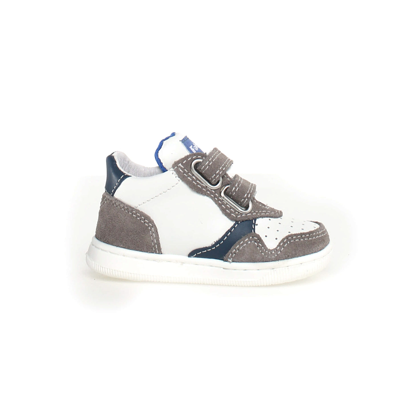 Sneakers FALCOTTO KLIP VL SUEDE CALF WHITE-DARK WHITE-DARK GREY-AZURE