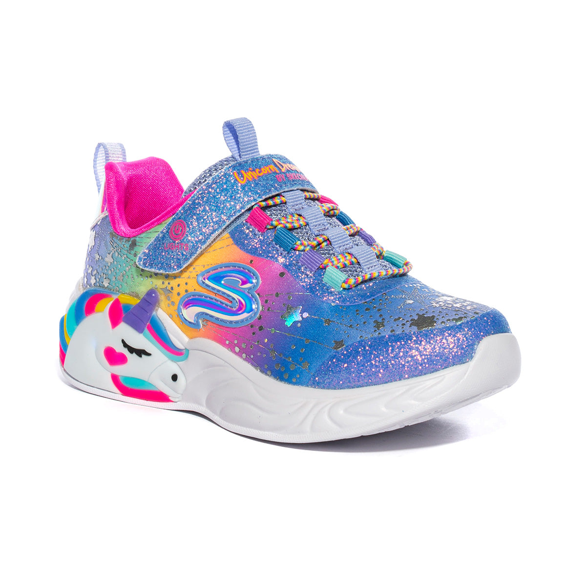 Sneakers Skechers S Lights Unicorn Dre BLMT