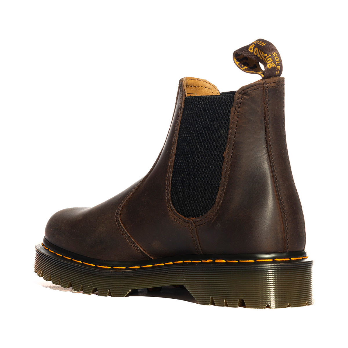 STIVALETTI CHELSEA Dr. Martens 2976 DARK BROWN CRAZY HORSE