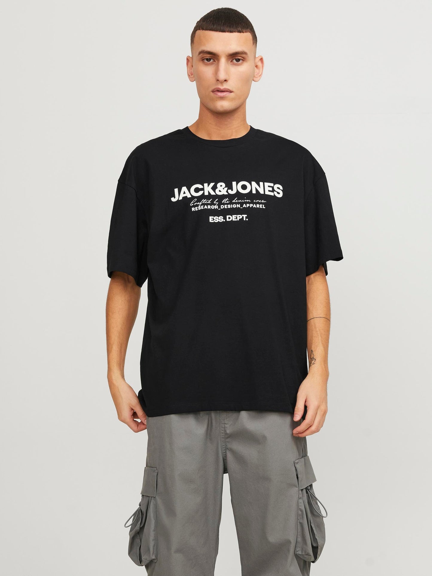T-Shirt Jack E Jones Jjgale Tee Ss O-Neck Ln BLACK