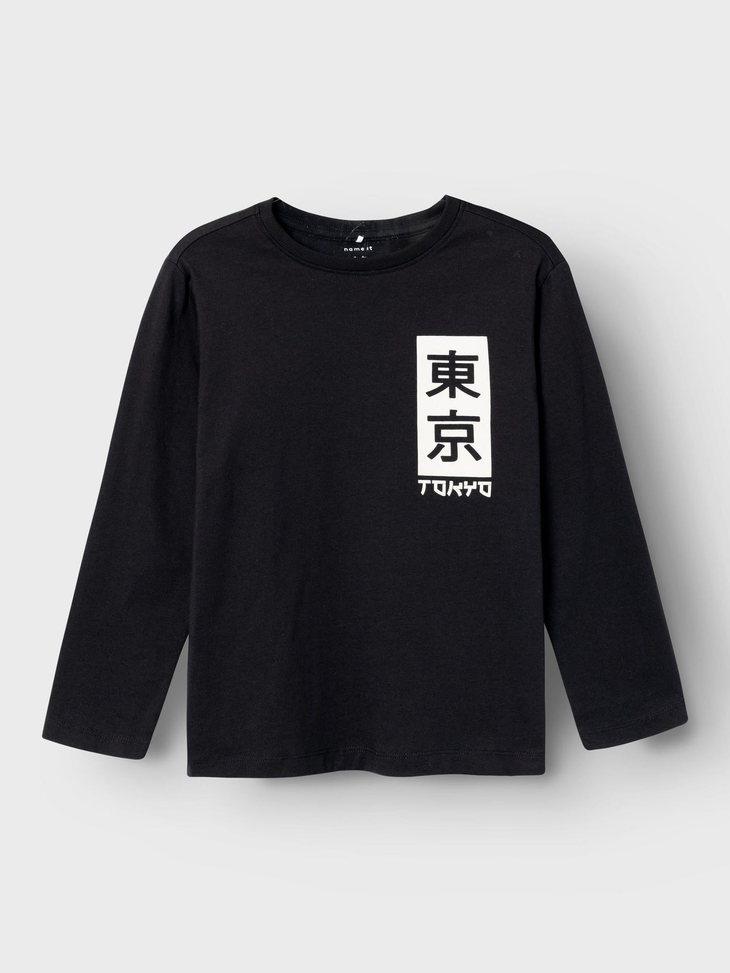 T-Shirt Name It Nkmsnude Ls Loose Top BLACK