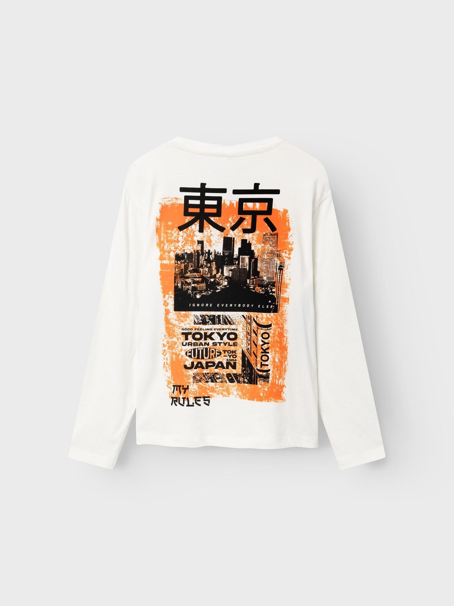 T-Shirt Name It Nkmsnude Ls Loose Top JET STREAM