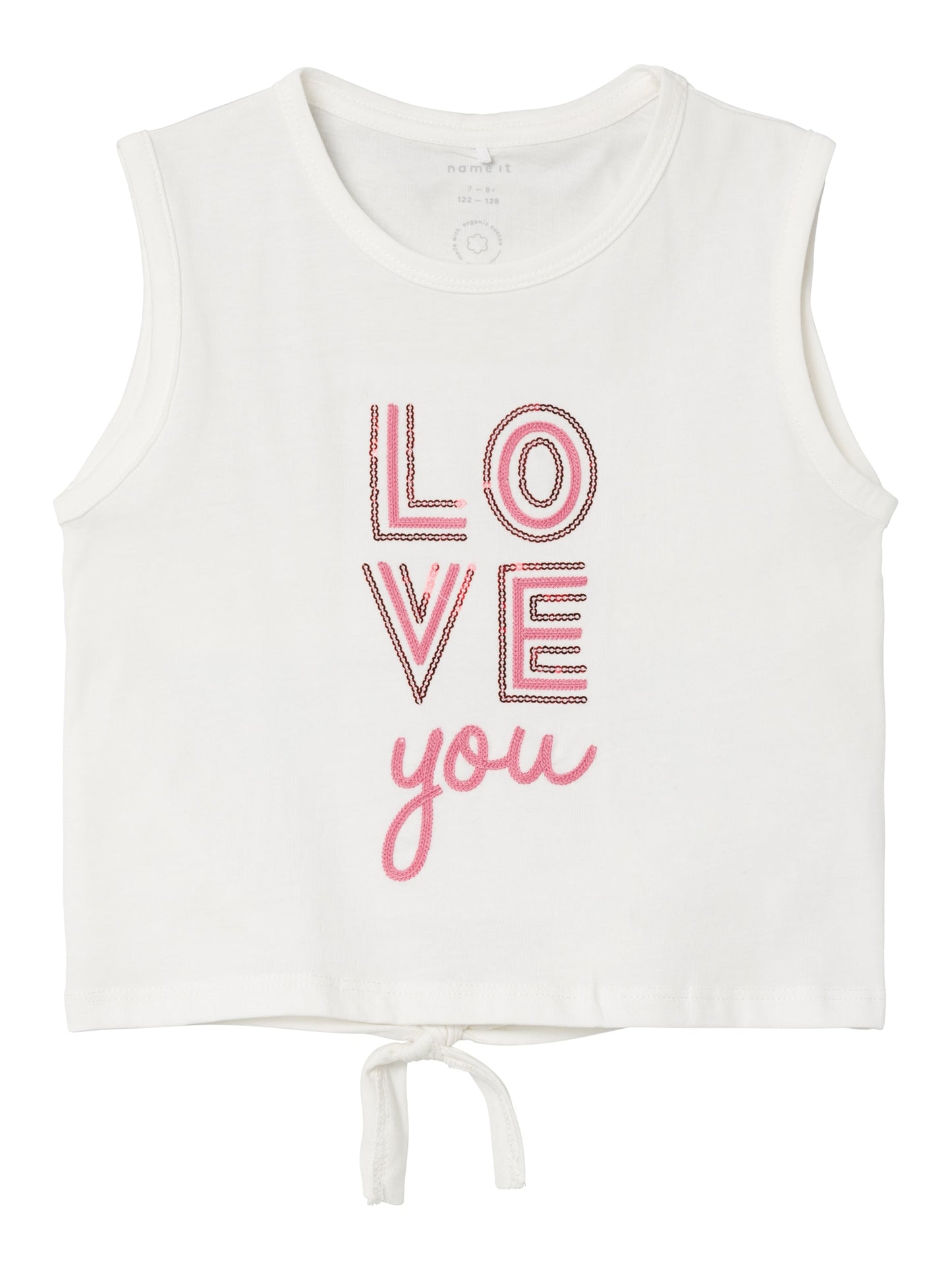 T-Shirt Name It Nkffopper Sl Cropped Top Box JET STREAM