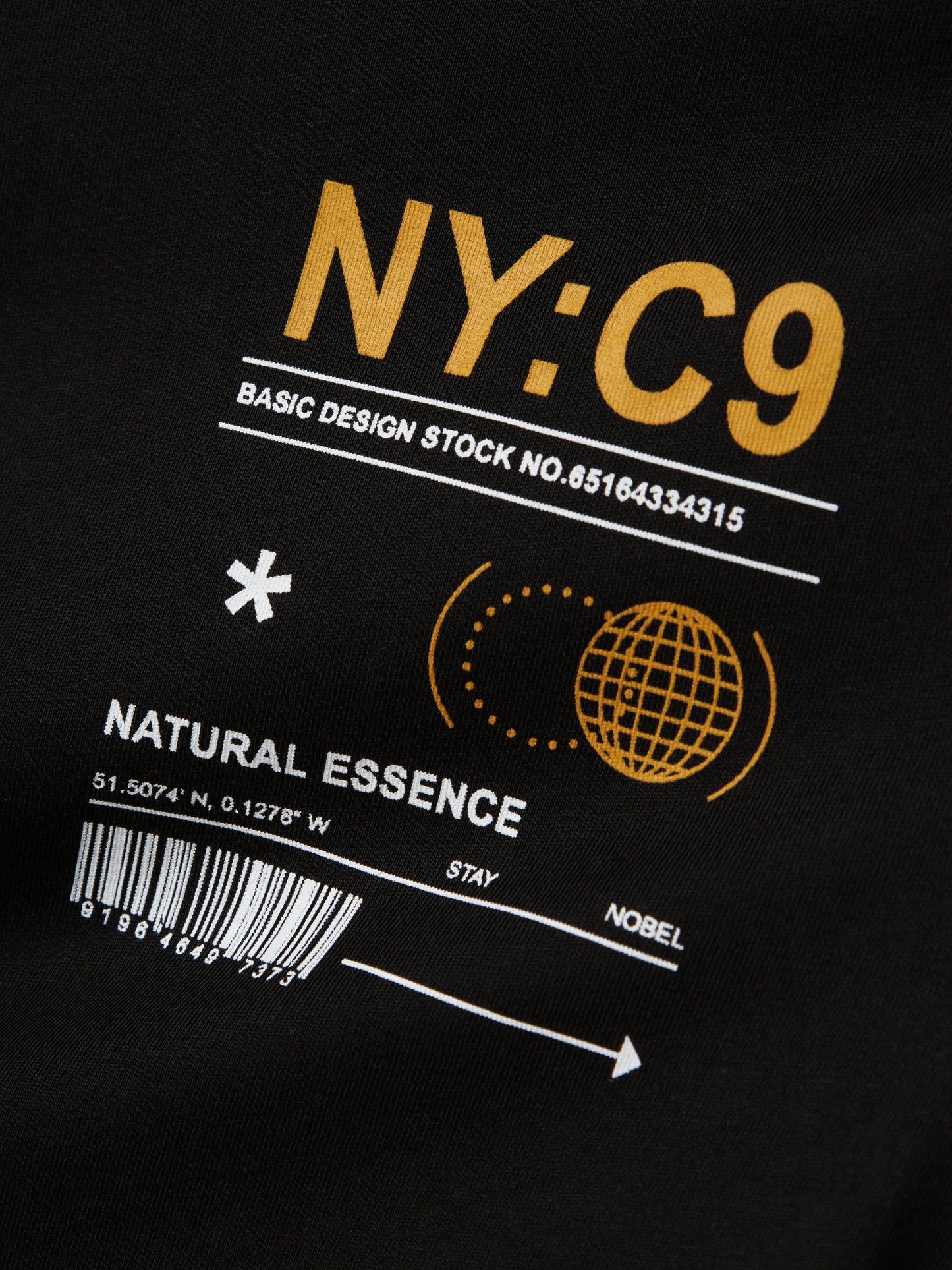 T-shirt Name It NKMVAGNO LS LOOSE TOP BLACK