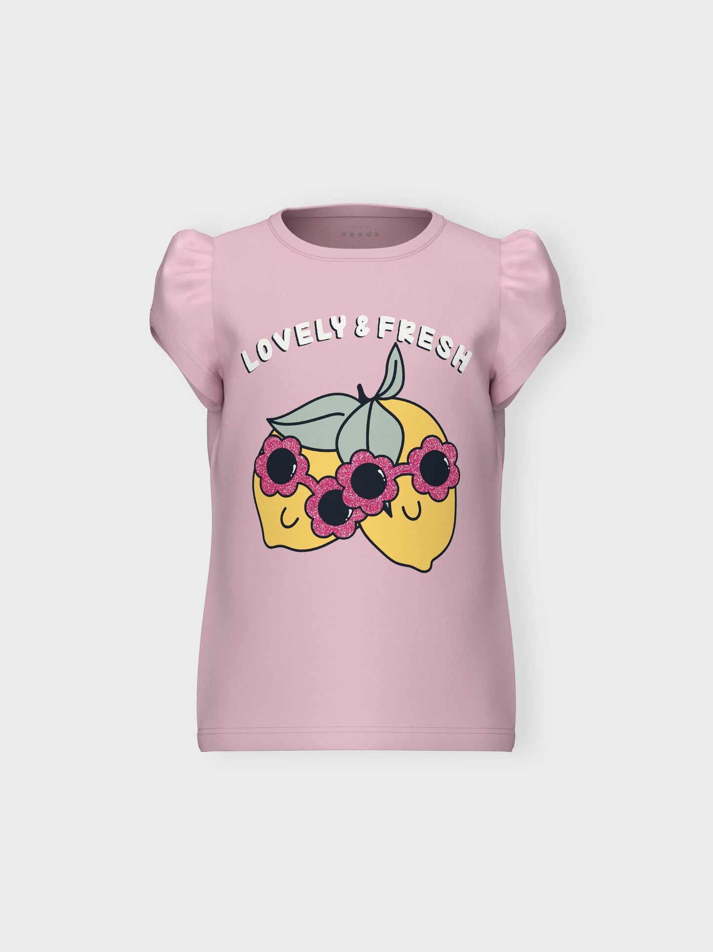 T-Shirt Name It Nmfvibeke Capsl Top PARFAIT PINK