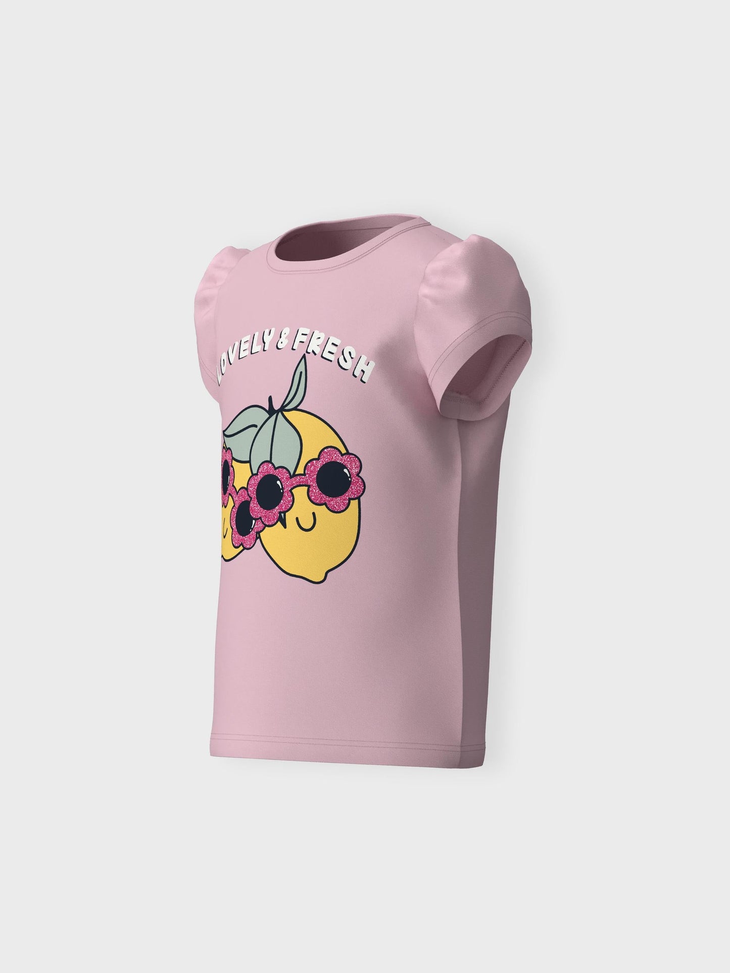 T-Shirt Name It Nmfvibeke Capsl Top PARFAIT PINK
