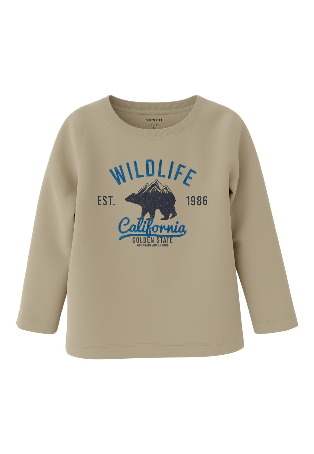 T-shirt Name It NMMORINDO LS TOP PB IRISH CREAM