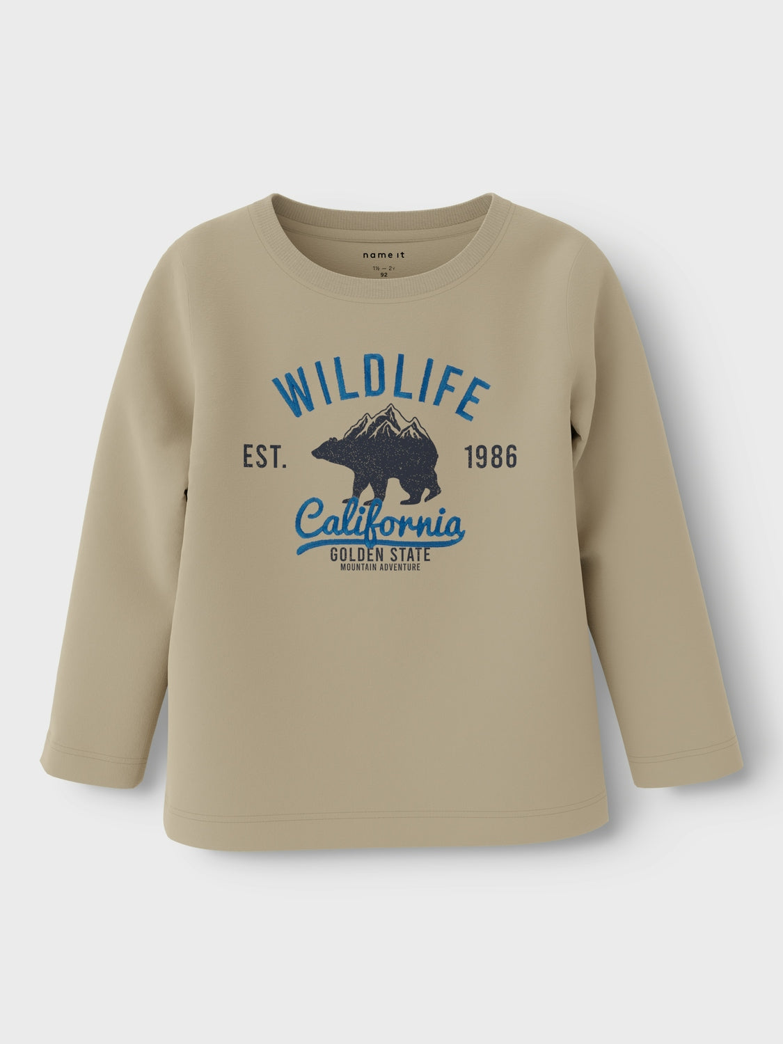 T-shirt Name It NMMORINDO LS TOP PB IRISH CREAM