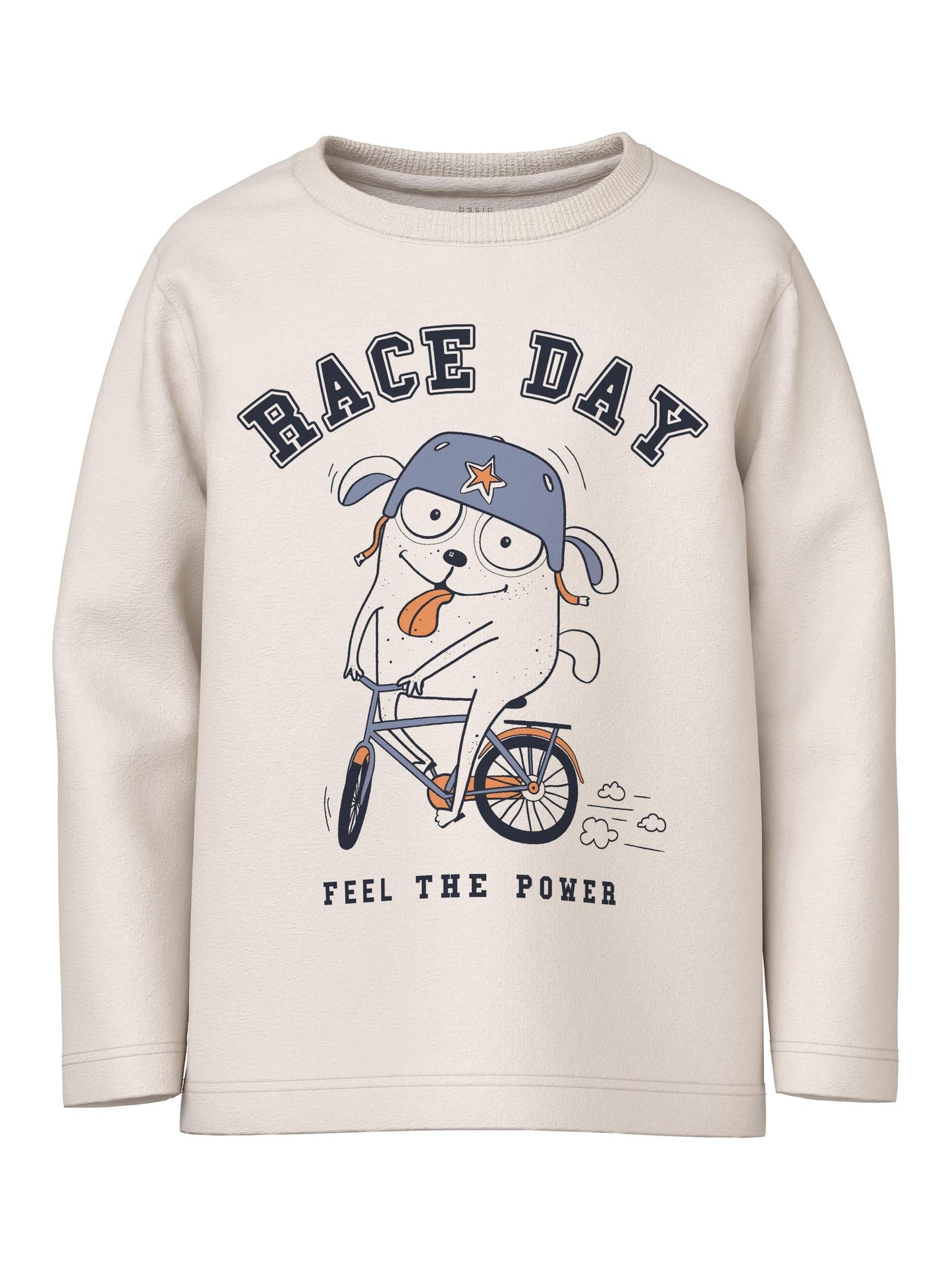 T-Shirt Name It Nmmvagno Ls Loose Top JET STREAM
