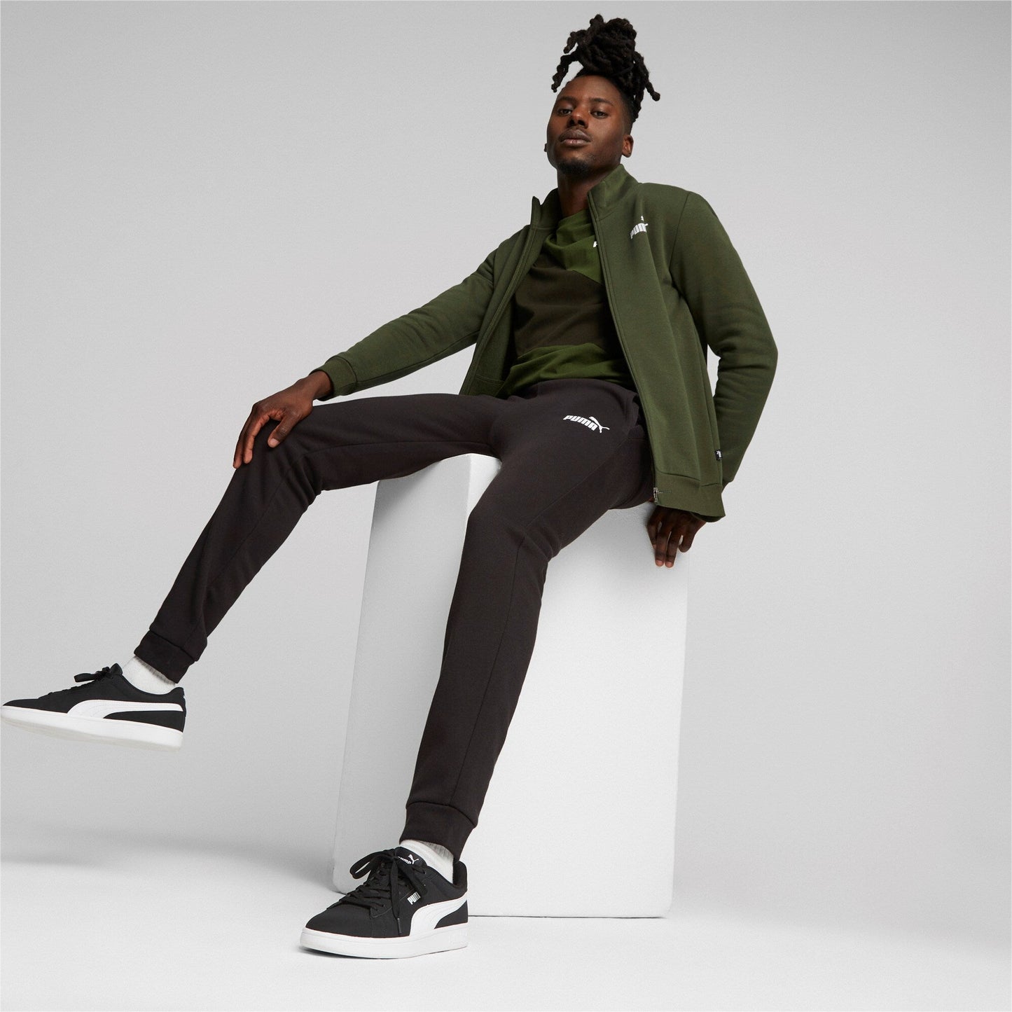 Tuta Puma Clean Sweat Suit FL Verde GREEN