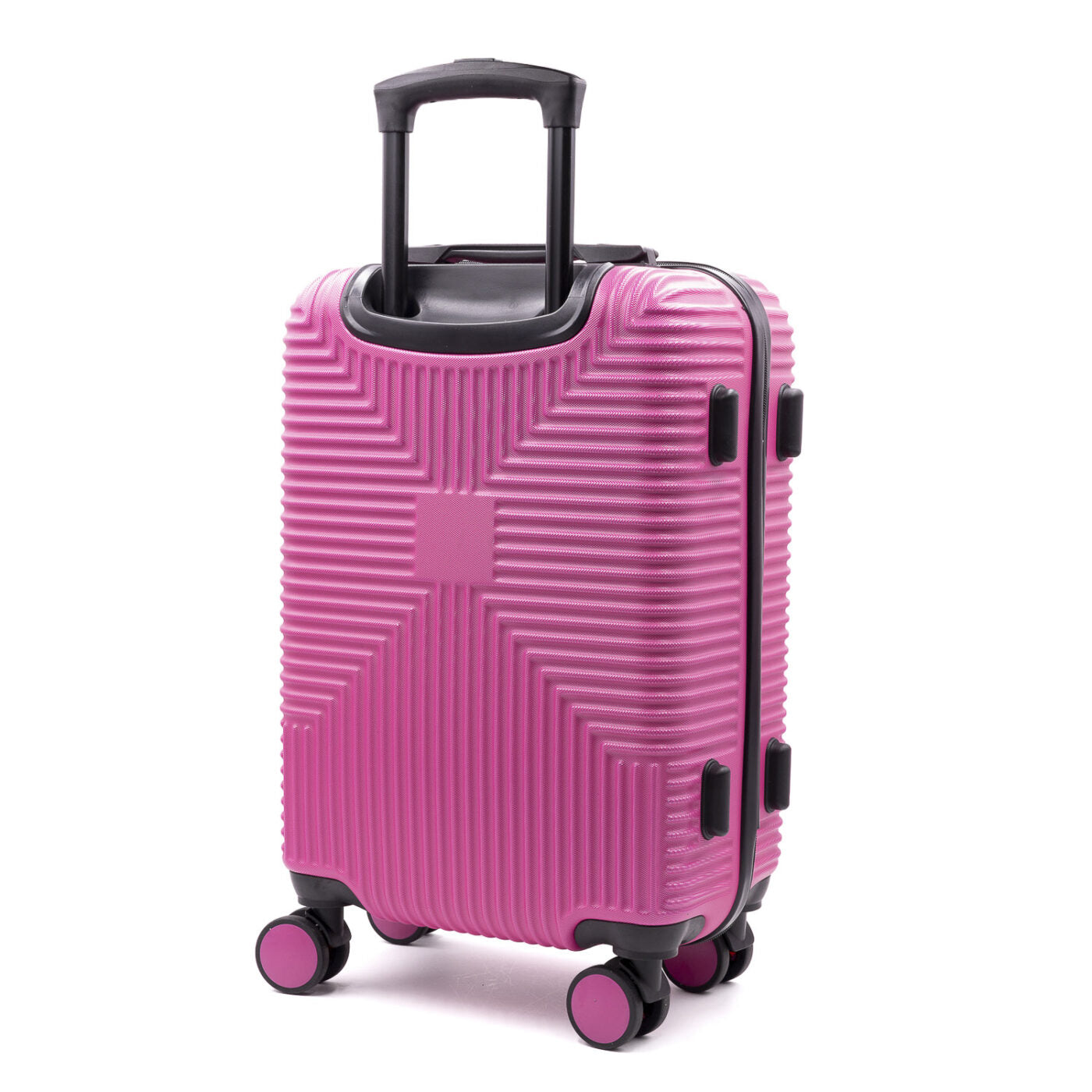 Valigia ADVENTURE Trolley Roccobarocco Nera 55x38x20 Piccola FUXIA