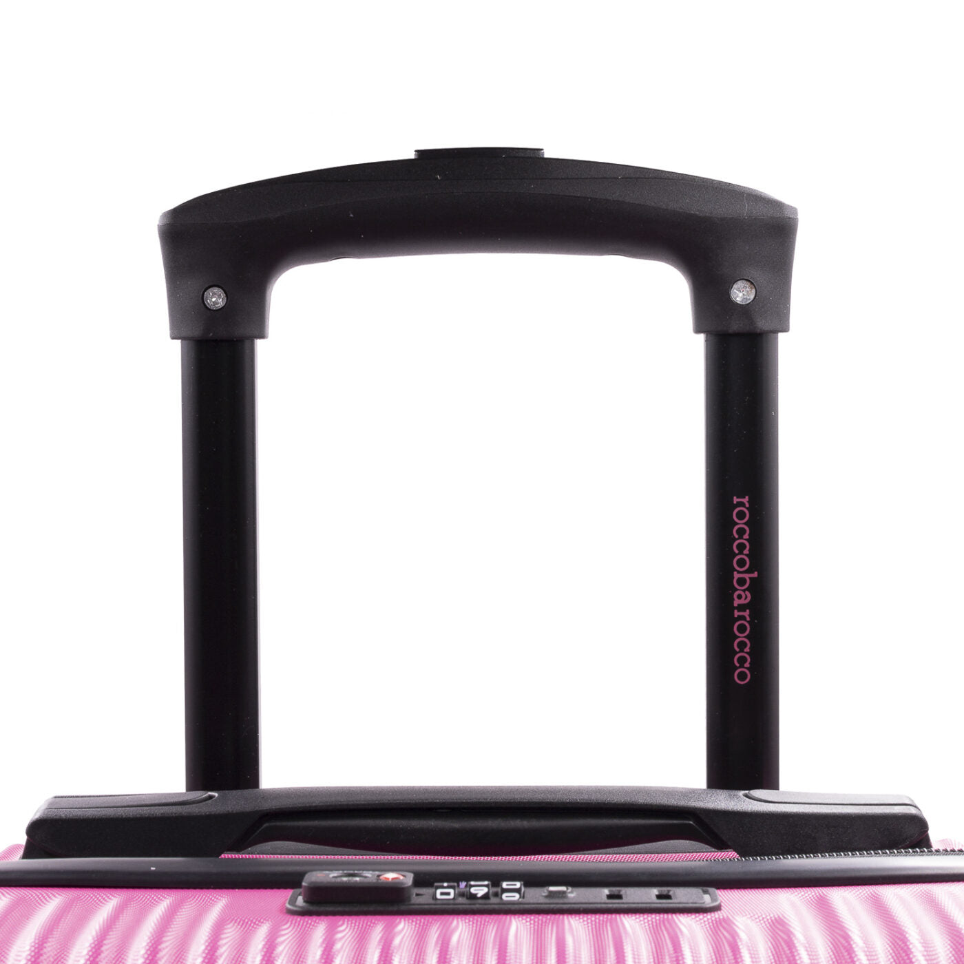Valigia ADVENTURE Trolley Roccobarocco Nera 55x38x20 Piccola FUXIA