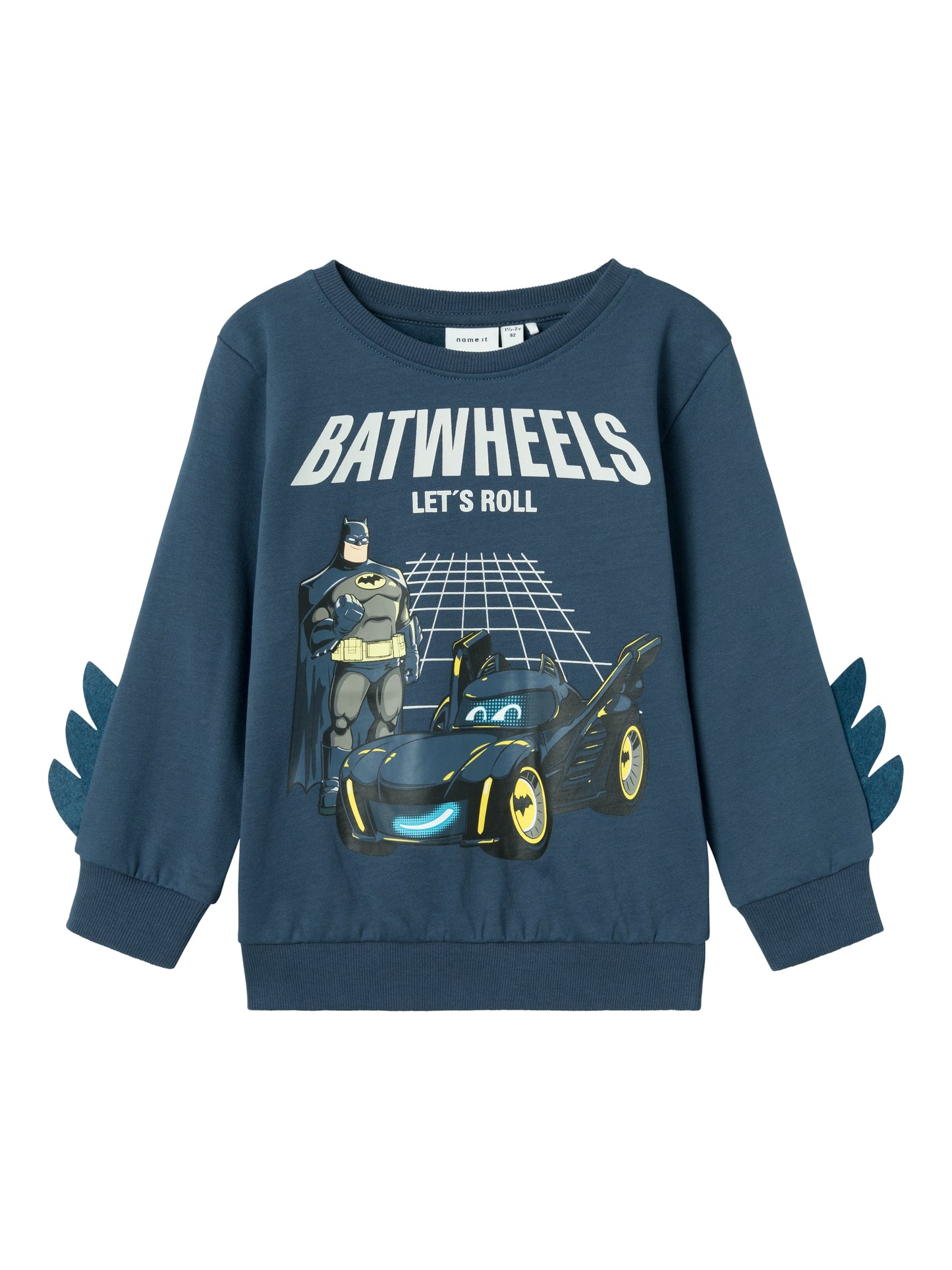 Felpa Name It NMMJUICE BATWHEELS SWEAT BRU NOOS WAB DARK DENIM