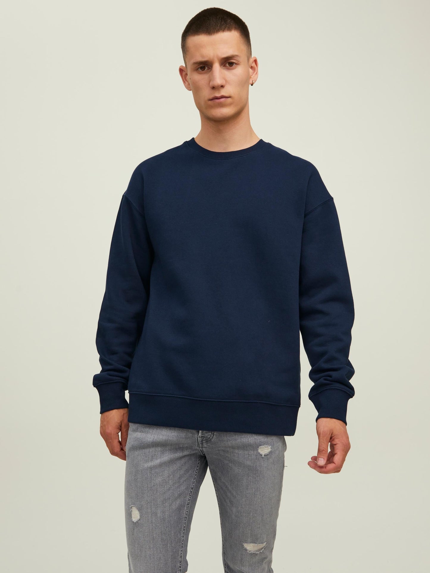 Felpa Jack E jones JJESTAR BASIC SWEAT CREW NECK NOOS NAVY BLAZER