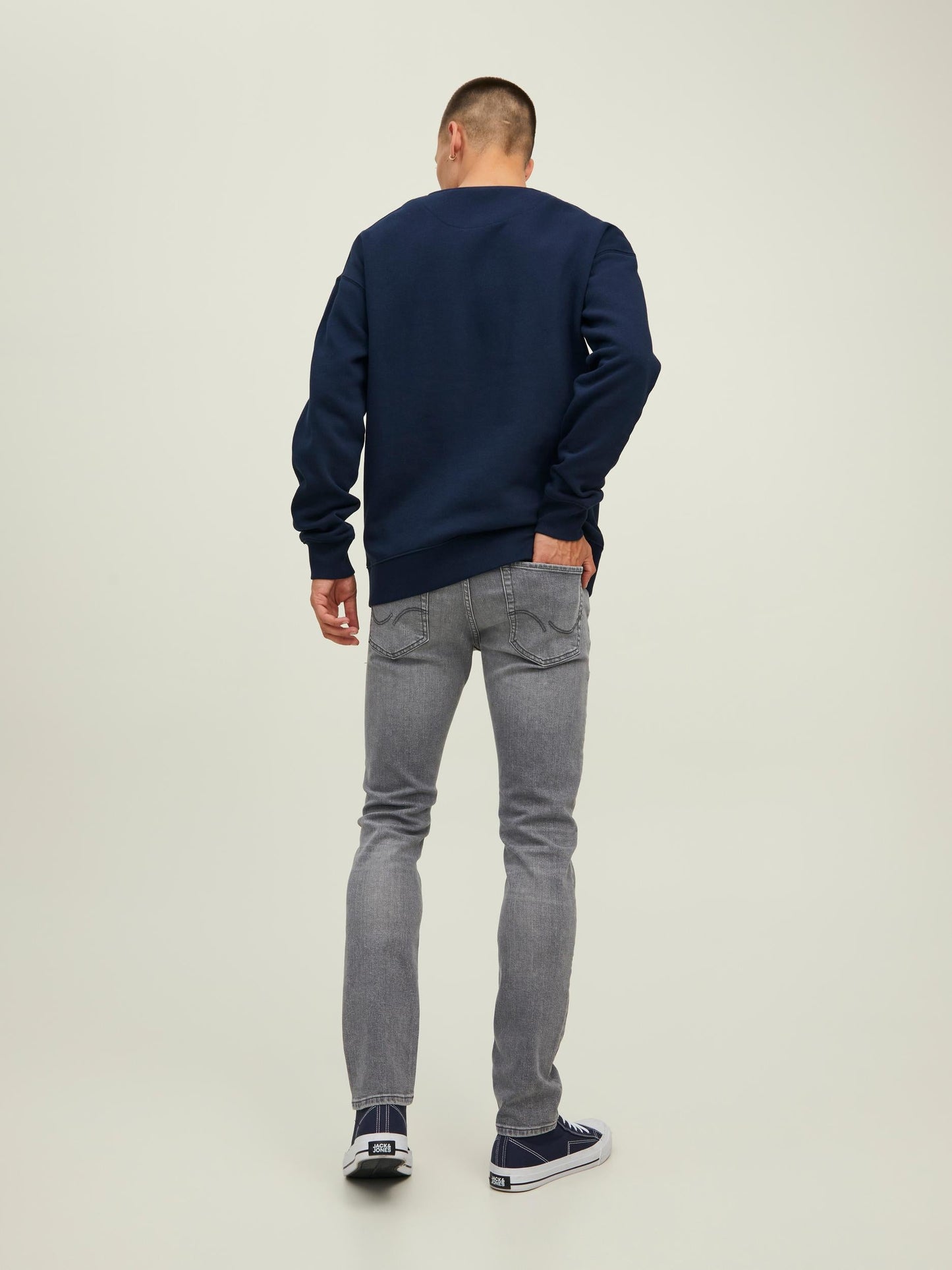 Felpa Jack E jones JJESTAR BASIC SWEAT CREW NECK NOOS NAVY BLAZER