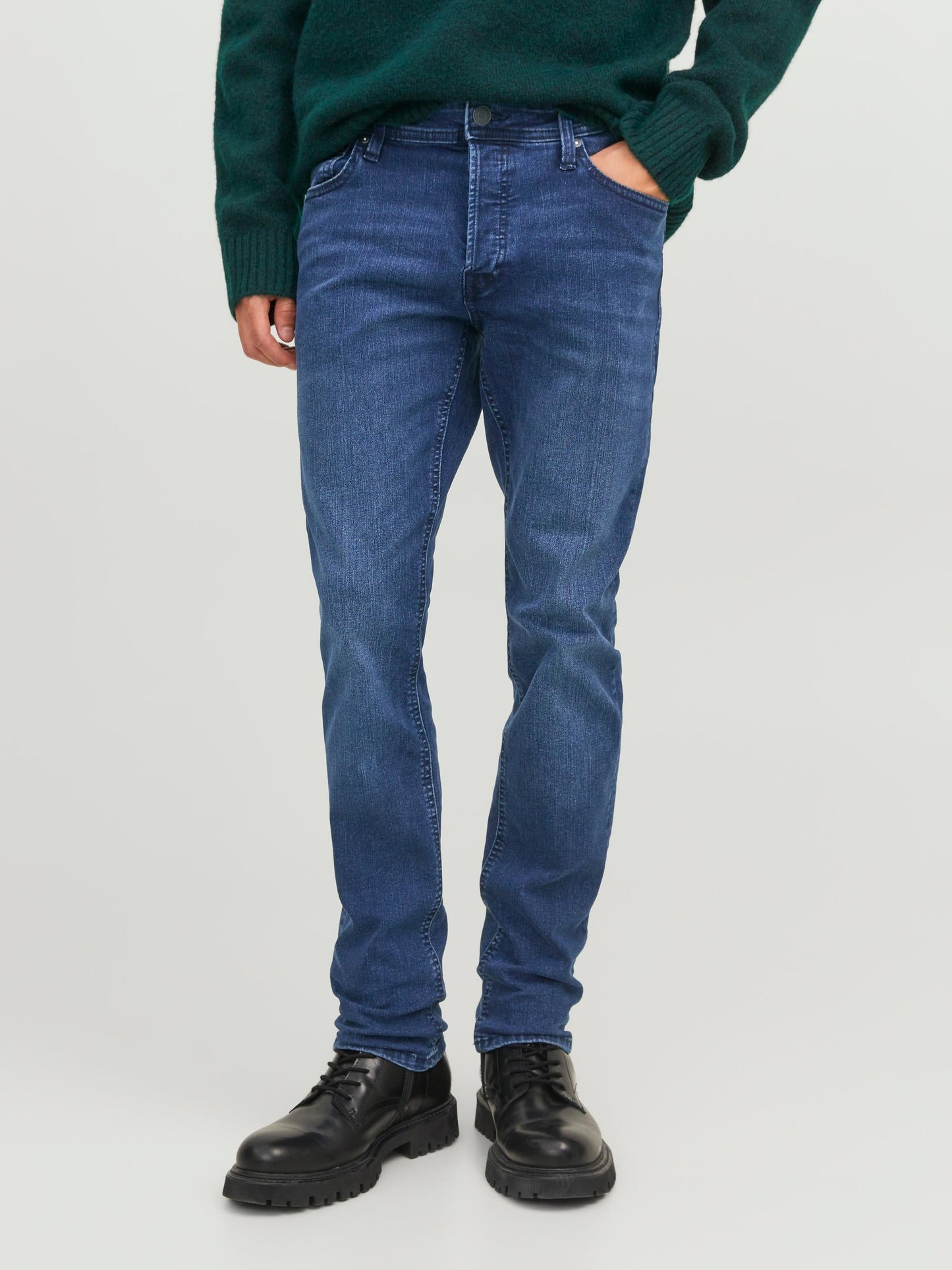 Jeans Jack E Jones JJIGLENN JJORIGINAL SQ 350 BLUE DENIM