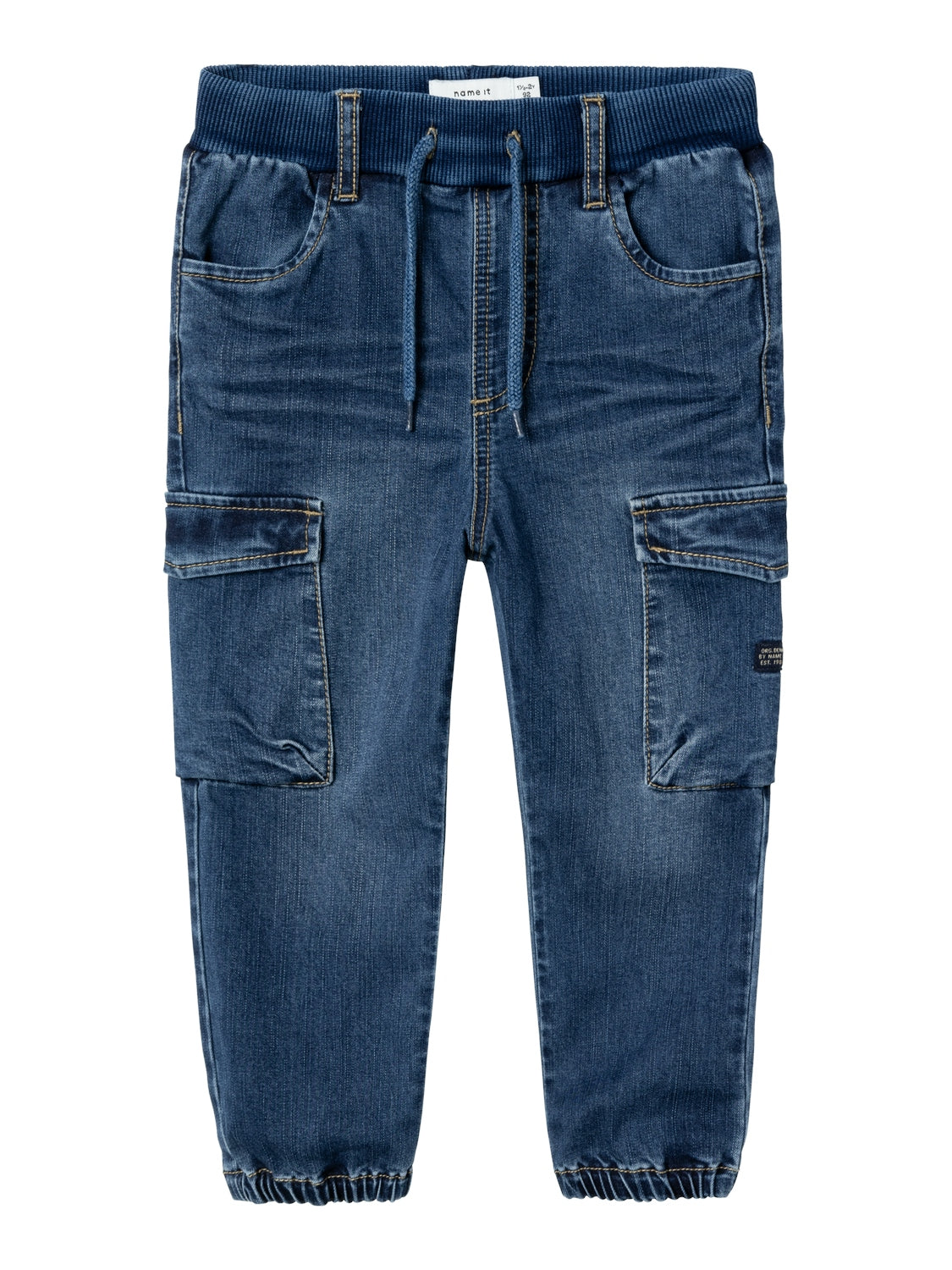 Jeans Name It NMMBEN BAGGY R CARGO JEANS 9770-YT NOOS DARK BLUE DENIM