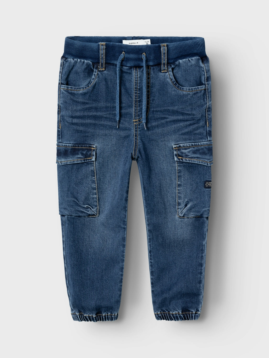 Jeans Name It NMMBEN BAGGY R CARGO JEANS 9770-YT NOOS DARK BLUE DENIM