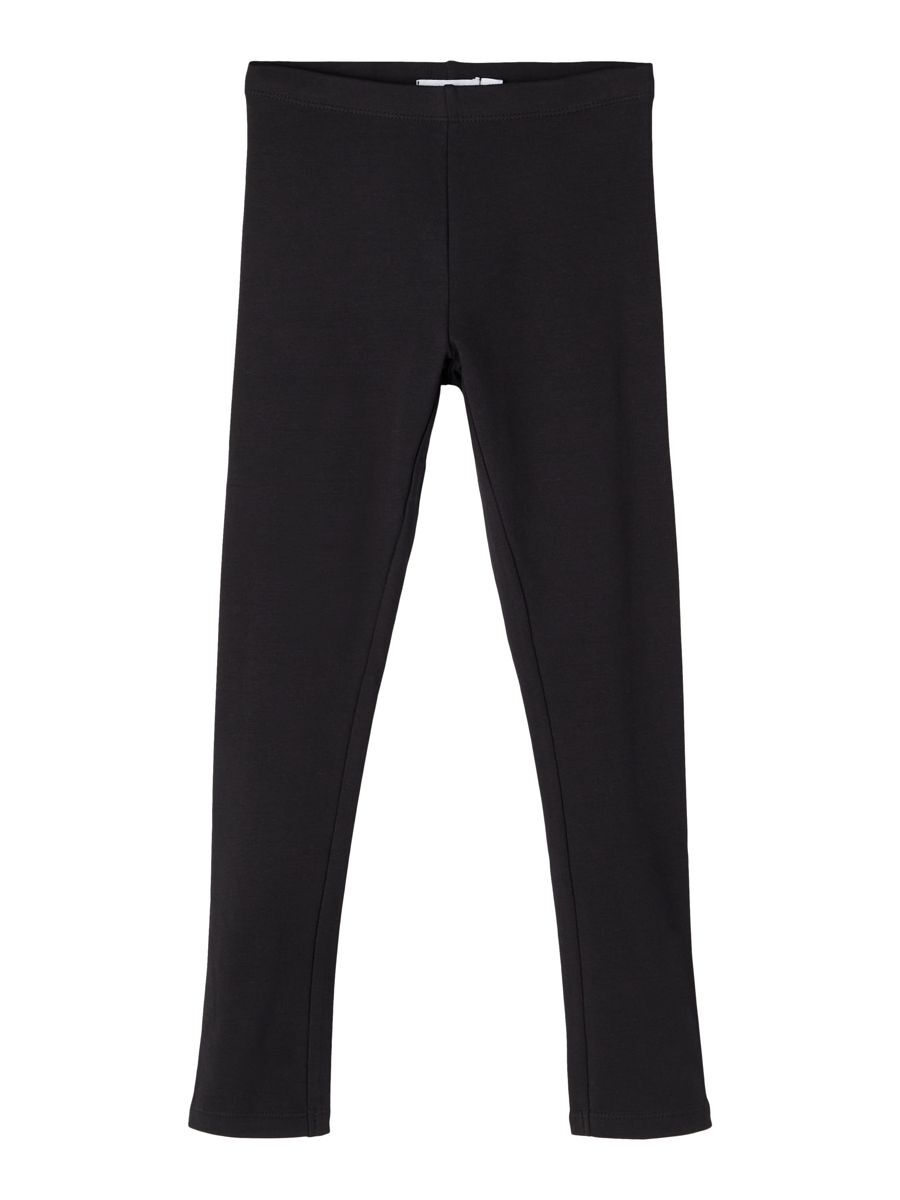 Pantaloni Name It NKFDAVINA SOLID SWE LEGGING BRU N NOOSn BLACK