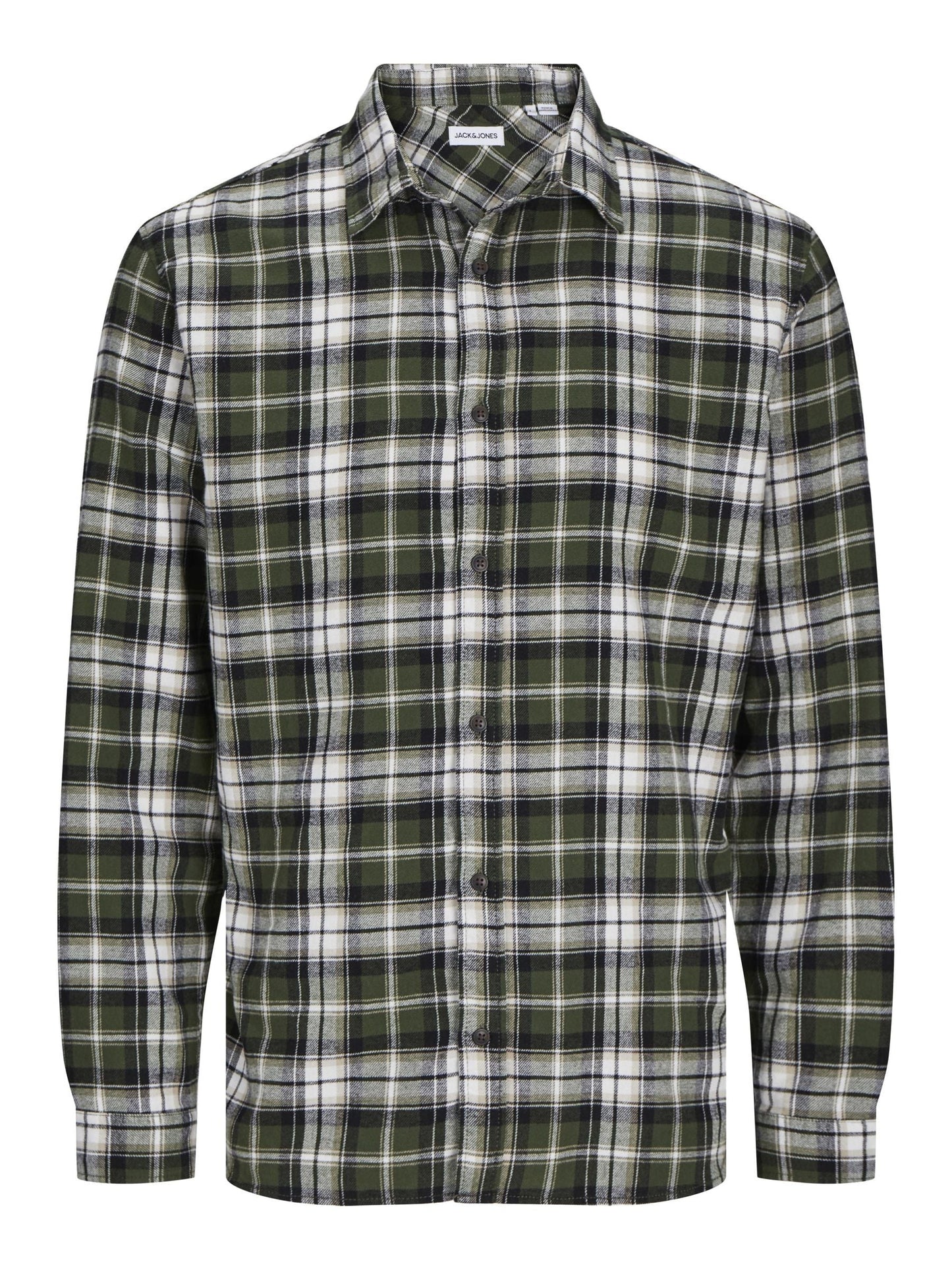 Camicia Jack E Jones JJJOSHUA FALL FLANNEL SHIRT LS KOMBU GREEN