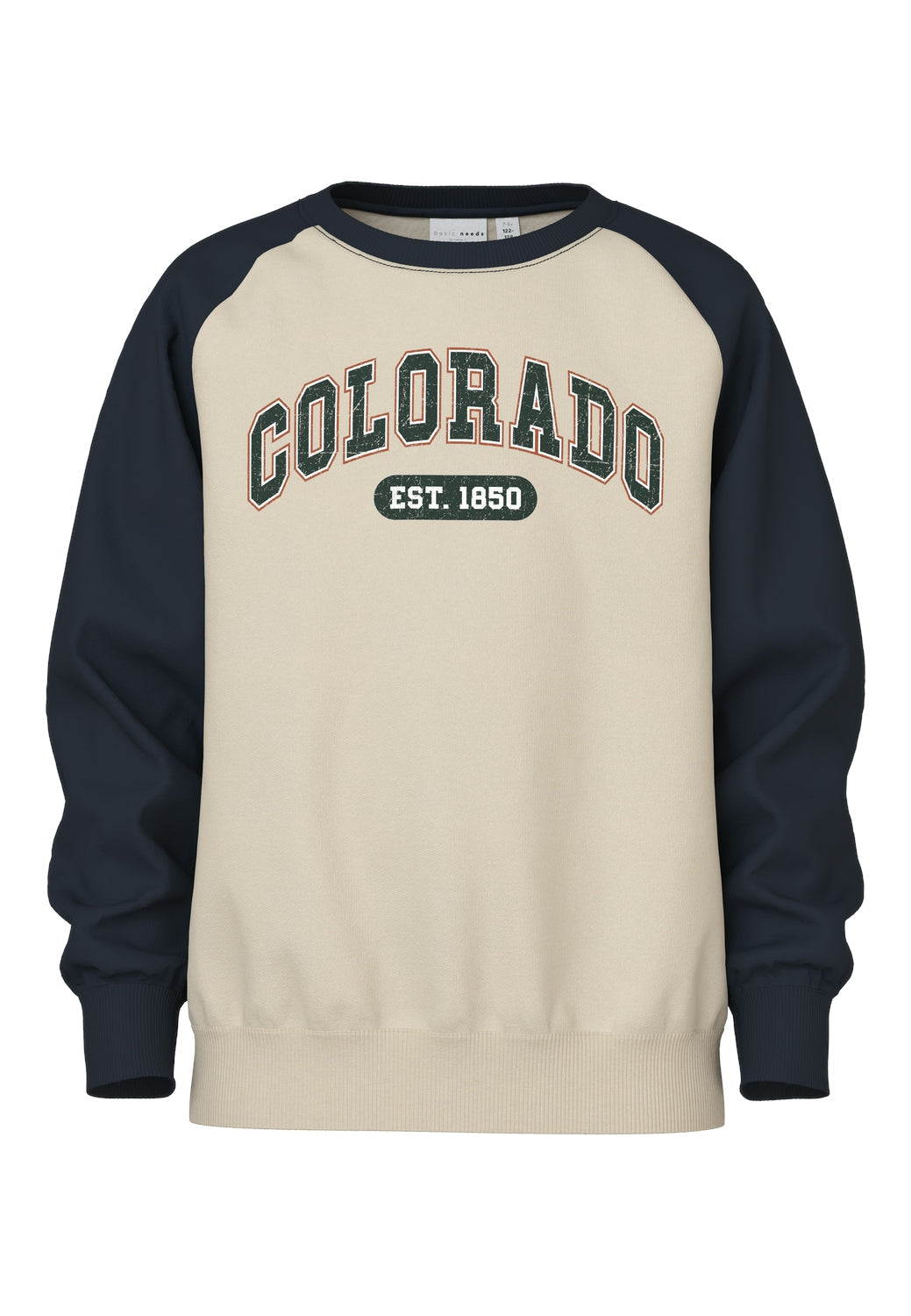 Felpa Name It NKMVILDAR LS SWEAT BOX BRU SUMMER SAND