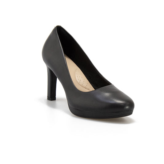 CLARKS 157764 BLACK LEATHER Decollete Donna