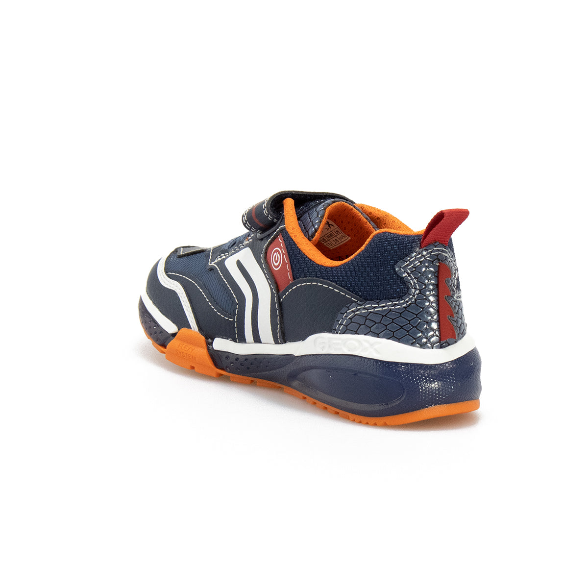 GEOX J16FEB NAVY ORANGE C0820 Sneakers Bambino