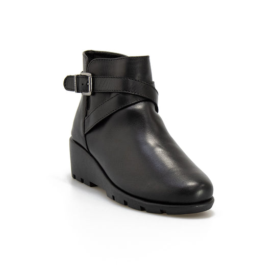 VALLEVERDE 36185 NAPPA NERA Stivaletti Donna