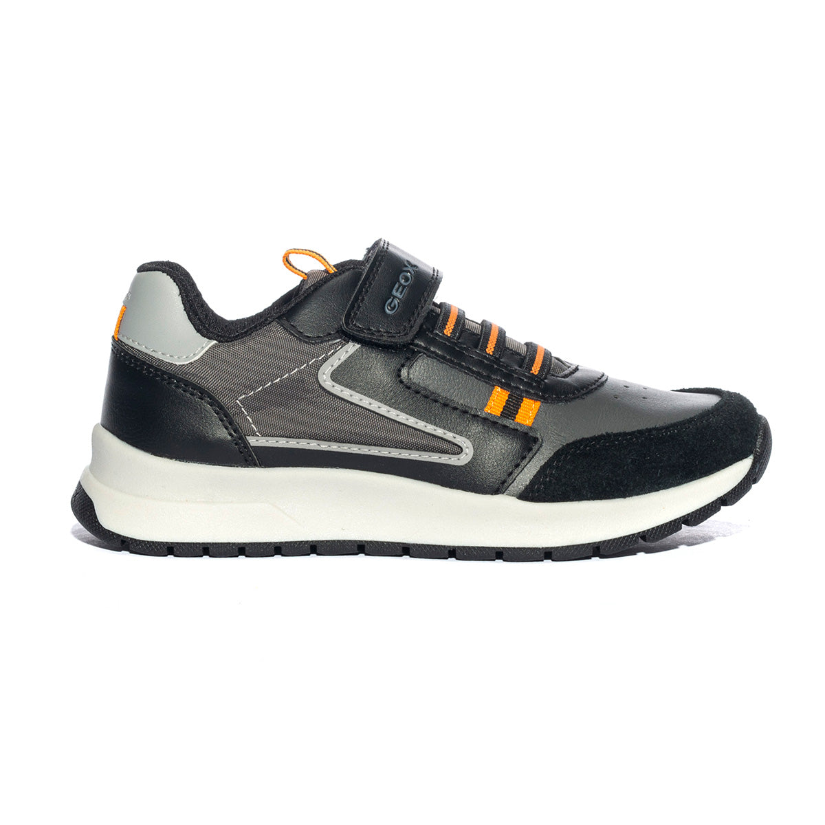 GEOX J36GMABLACK ORANGE C0038