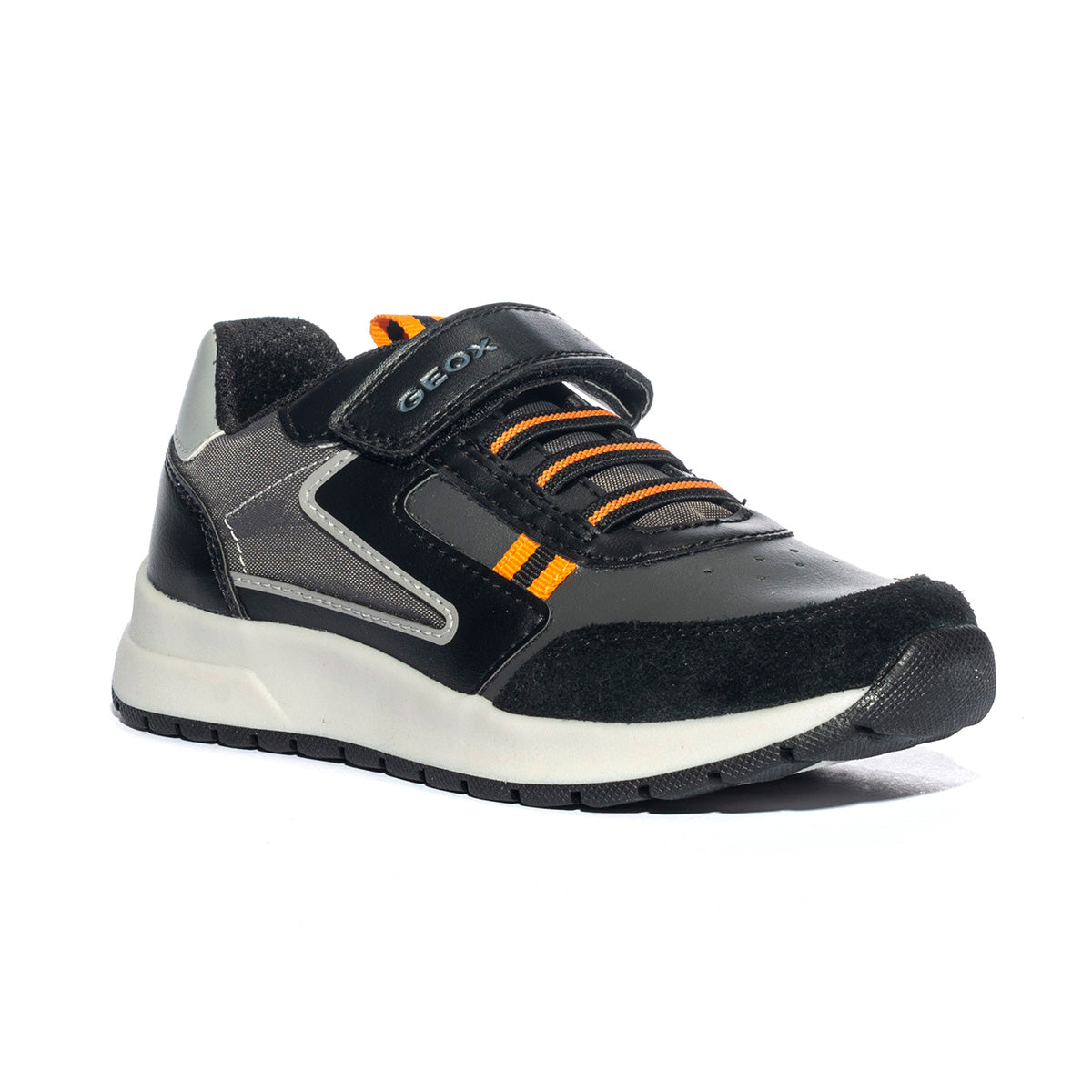GEOX J36GMABLACK ORANGE C0038