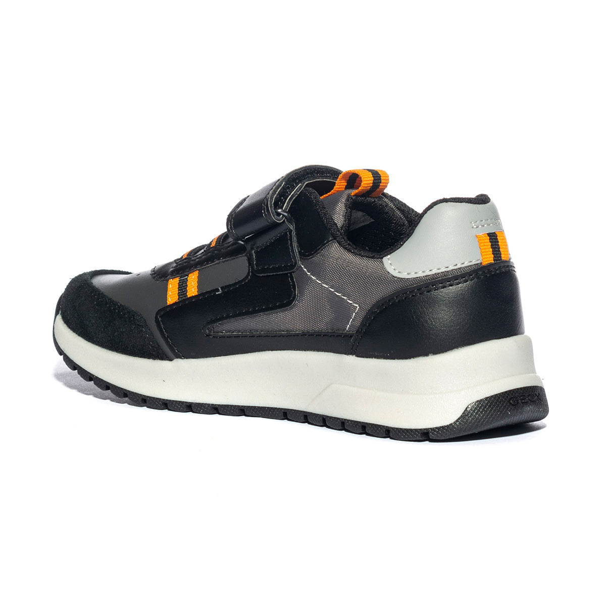 GEOX J36GMABLACK ORANGE C0038