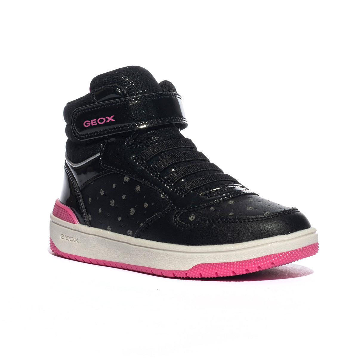 GEOX J36HXABLACK FUCHSIA C0922
