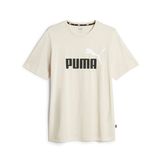 T-Shirt Puma ESS+ 2 Col Logo Tee Bianca