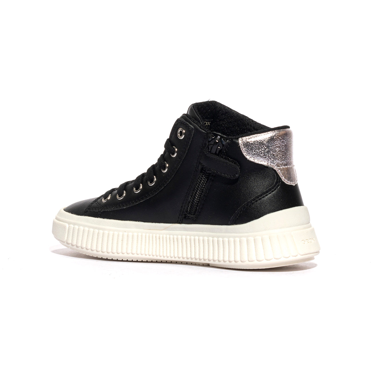 GEOX J46M3F 000BC BLACK SILVER C0039 Sneakers Bambina