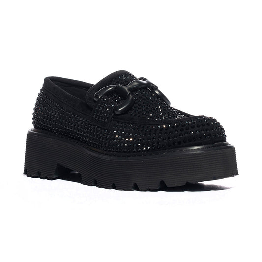 KHARISMA 6145 STRASS NERO Mocassini Donna