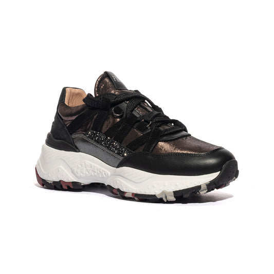 FERRE' F450 BLACK SILVER Sneakers Donna