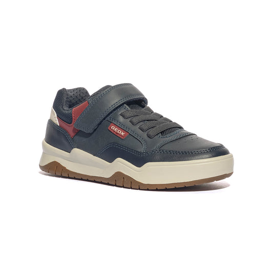 GEOX J367RE 0MEFU NAVY DK RED C4244 Sneakers Bambino