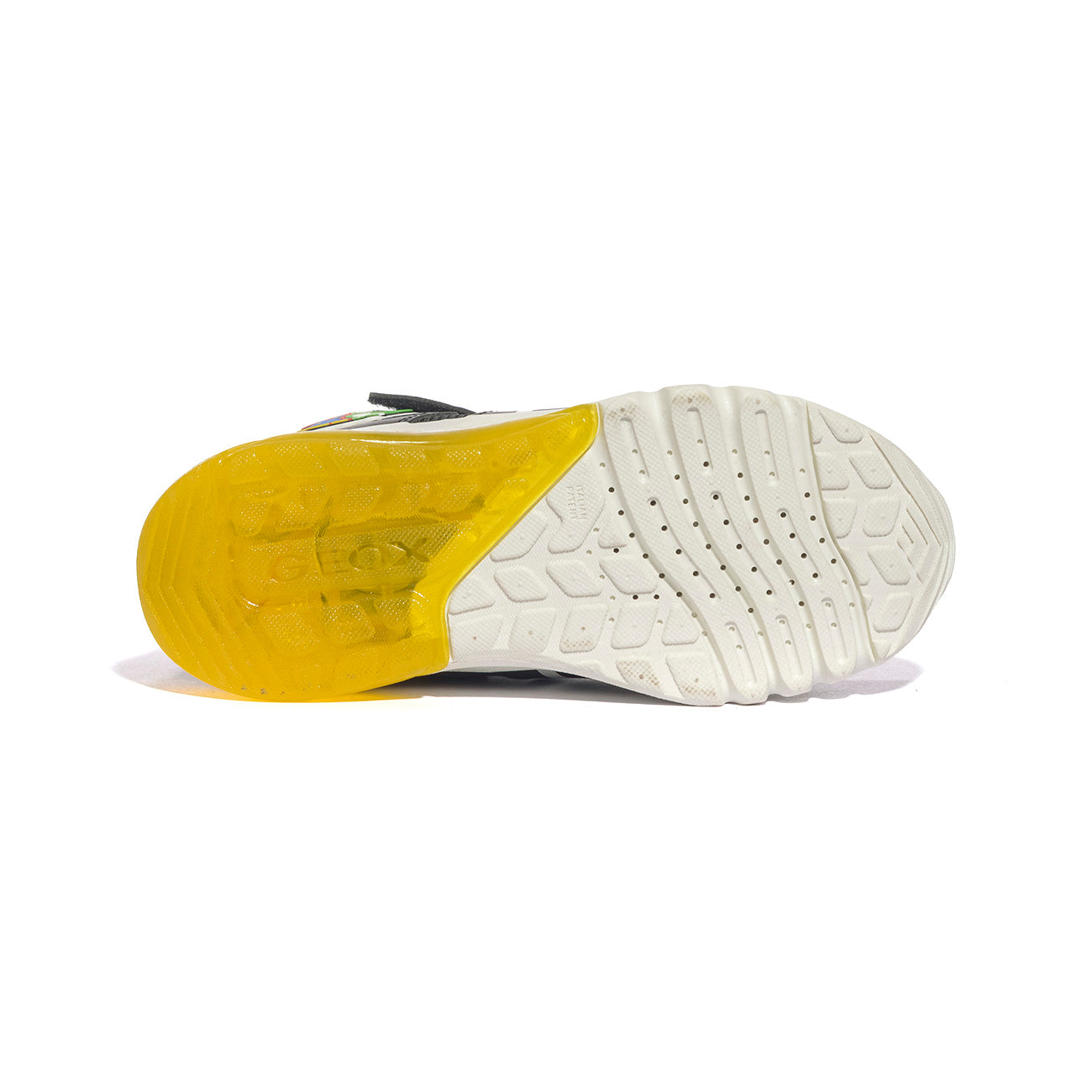 GEOX J46LBJ 054FU BLACK YELLOW C0054 Sneakers Bambino
