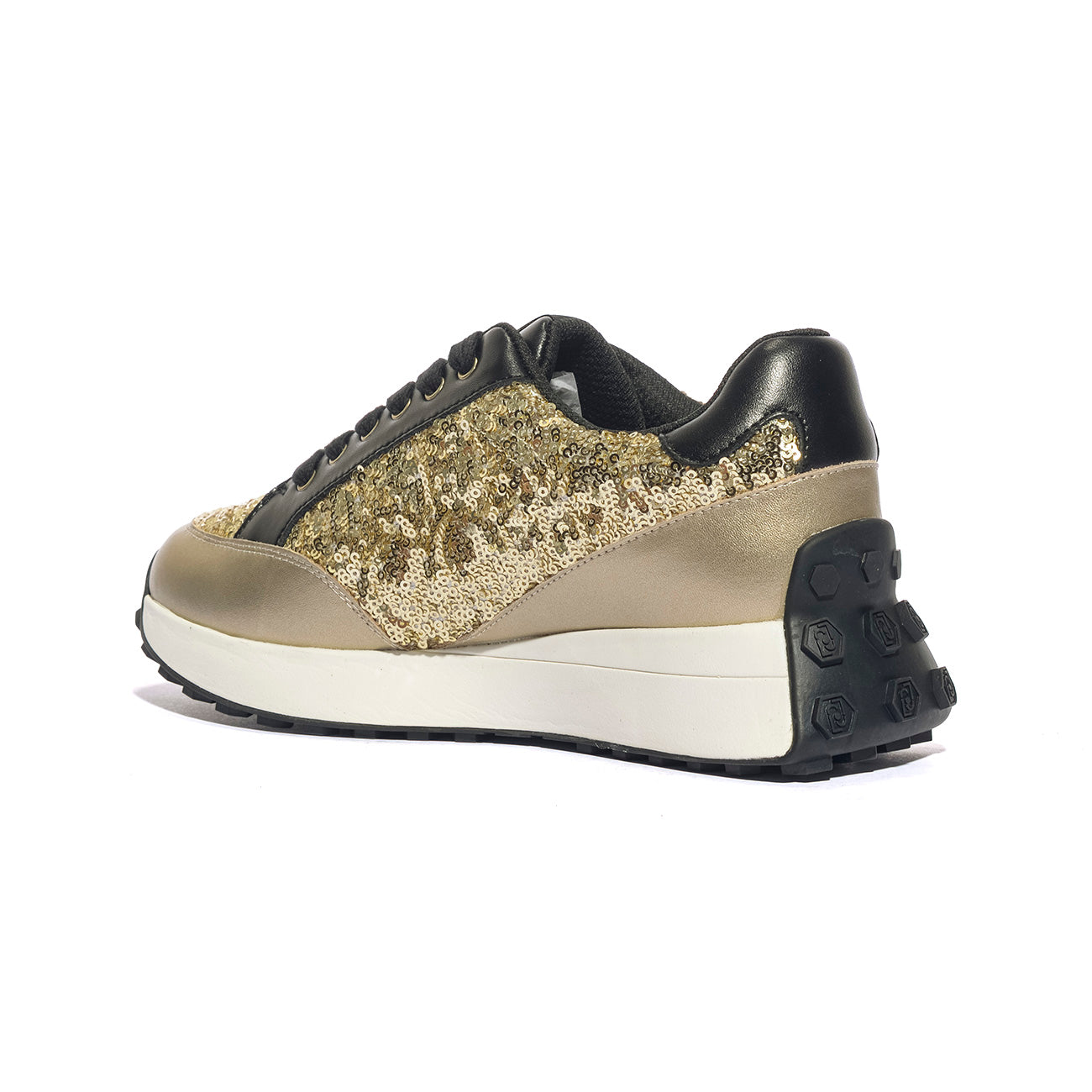 LIUJO BF5027PX692S1189 BLACK LIGHT GOLD Sneakers Donna