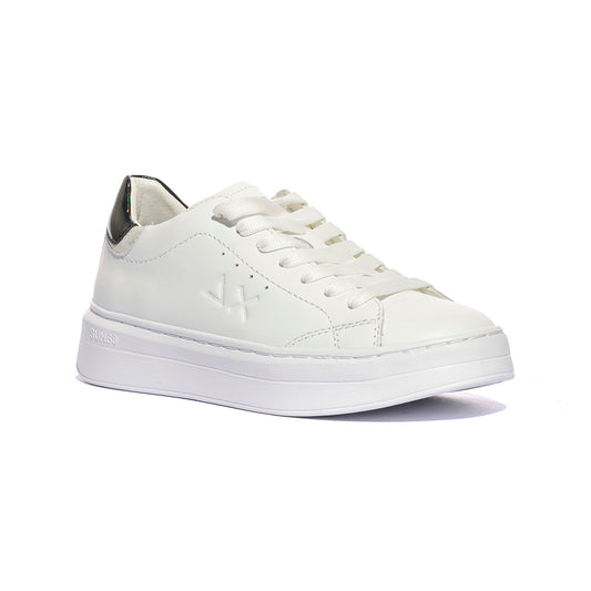 SUN 68 Z34226 BIANCO NERO Sneakers Donna