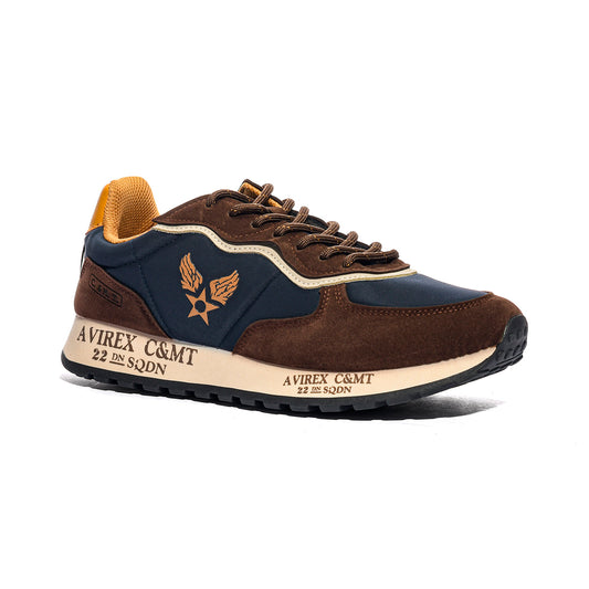 AVIREX MODULARIN001 BROWN NAVY Sneakers Uomo