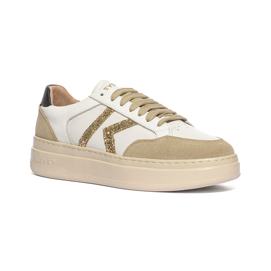 KEYS K13860 BEIGE WHITE Sneakers Donna
