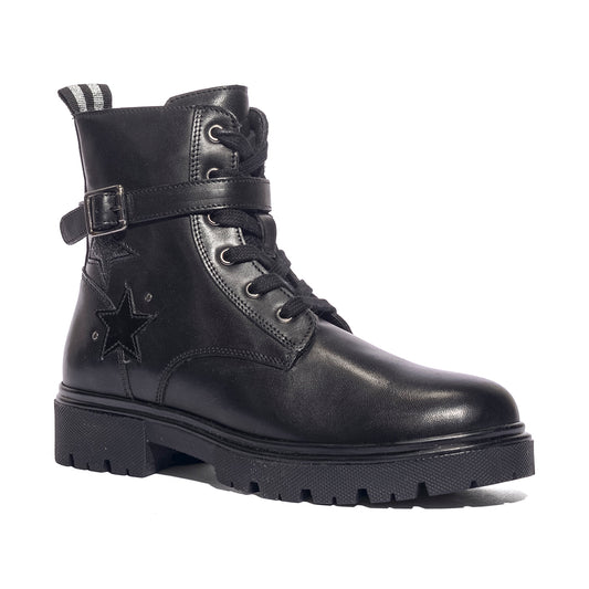 LUMBERJACK SGH1601-002 BLACK Anfibi Bambina