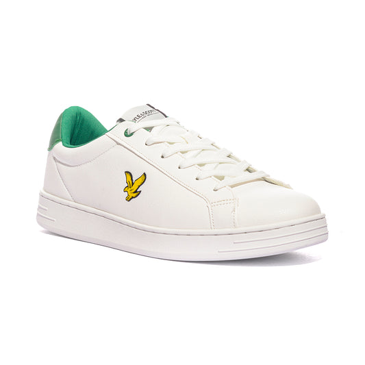 LYLE & SCOTT KALEB002 WHITE GREEN Sneakers Uomo