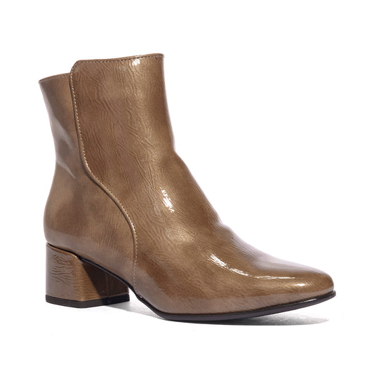 MARCO TOZZI 2-25302-45 TAUPE PATENT Stivaletti Donna