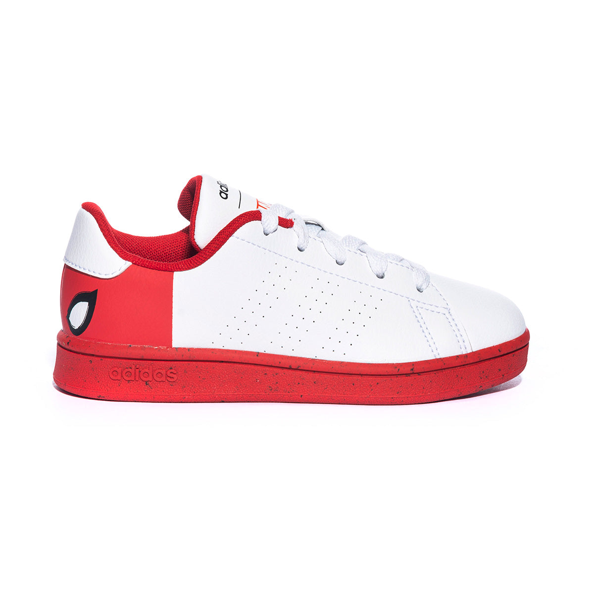 Sneakers Adidas Advantage bianche rosse Spiderman scarpediem.eu