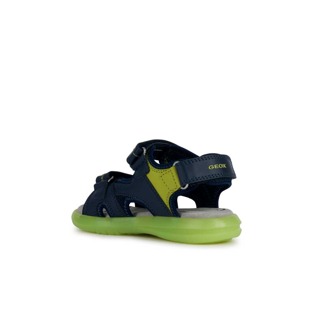 GEOX J15DRDNAVY LIME GREEN CF43S