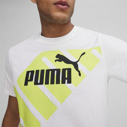 T-shirt Puma Power Graphic Tee Bianca