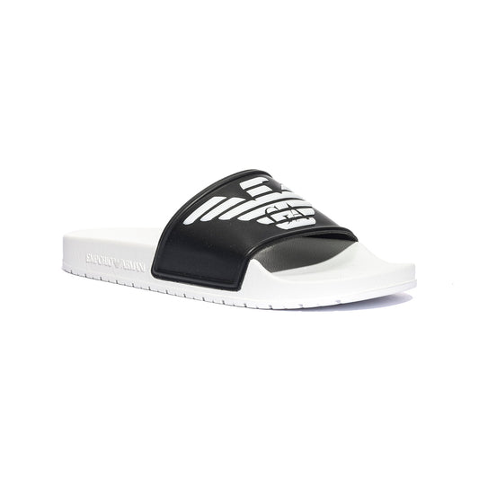 ARMANI XVPS04 BLACK WHITE BLACK Ciabatte Uomo